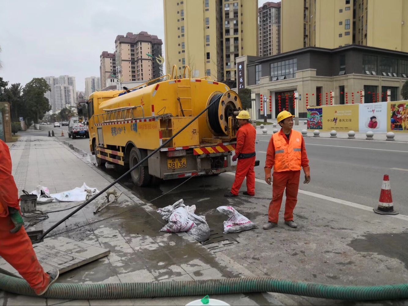 城固排污管道清淤-管道清洗